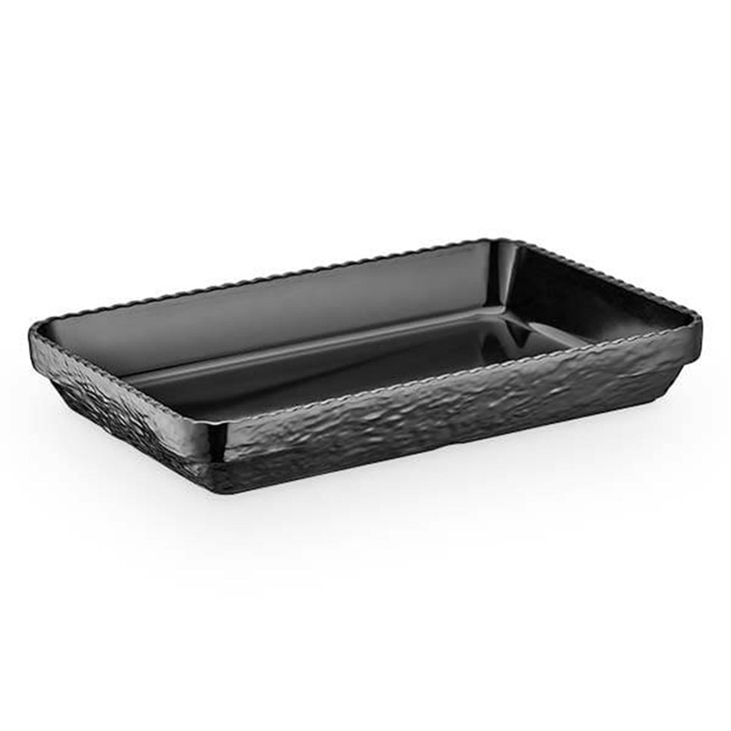 Açık Büfe Servis Melamin Dikdörtgen Servis Tabağı 35,6x24 cm - 12 Adet