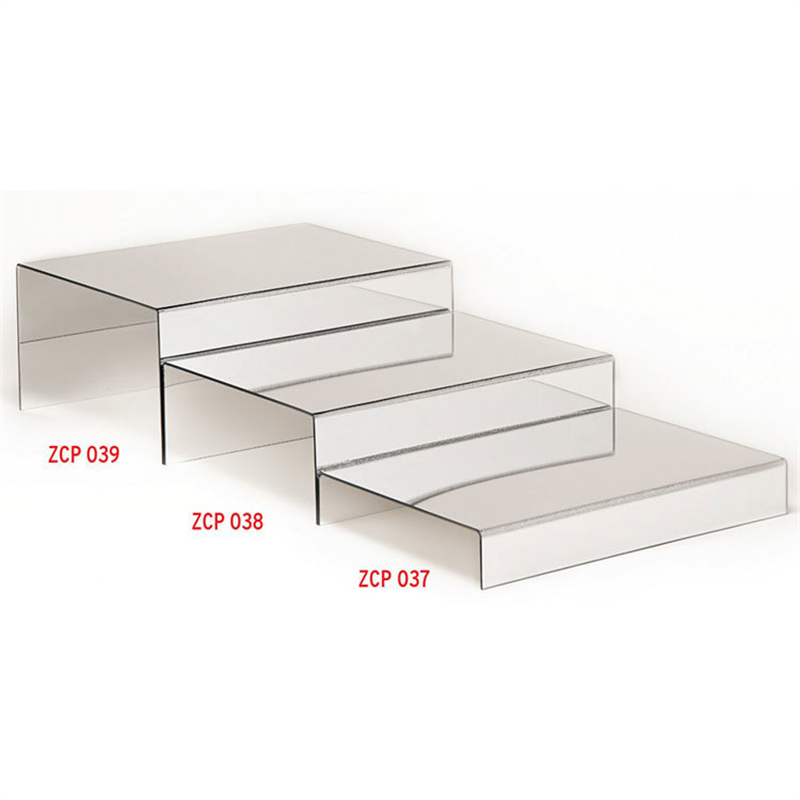 Aynalı Teşhir Standı Merdiven 15 cm