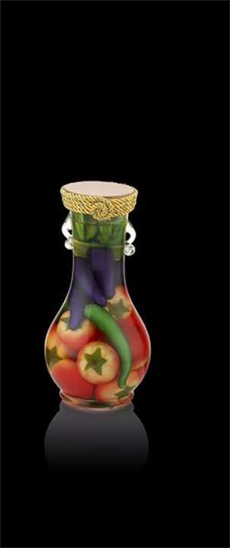 Dekoratif Cam Şişe 25 Cm