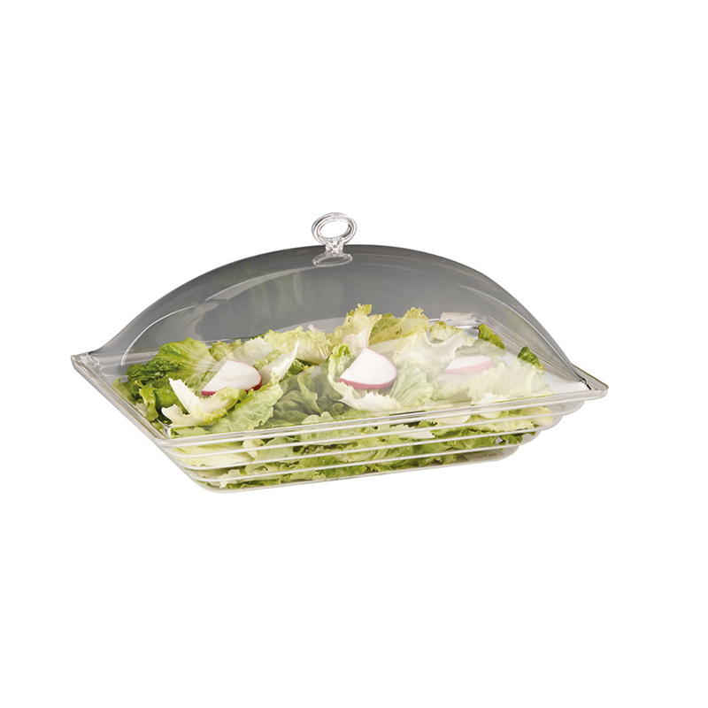 Dikdörtgen Kapaklı Yivli Kaseli Fanus