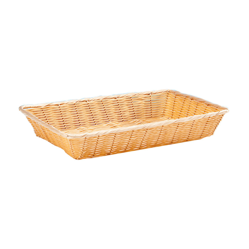 Dikdörtgen Küçük Plastik Ekmek Sepeti(Açık-Koyu)