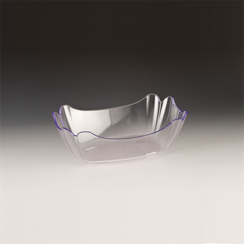 Dikdörtgen Polycarbonat Teşhir Kase 