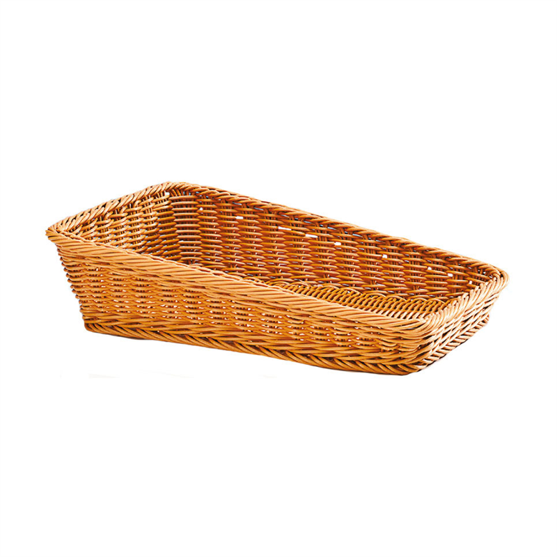 Eğimli Dikdörtgen Plastik Sepet(Koyu )