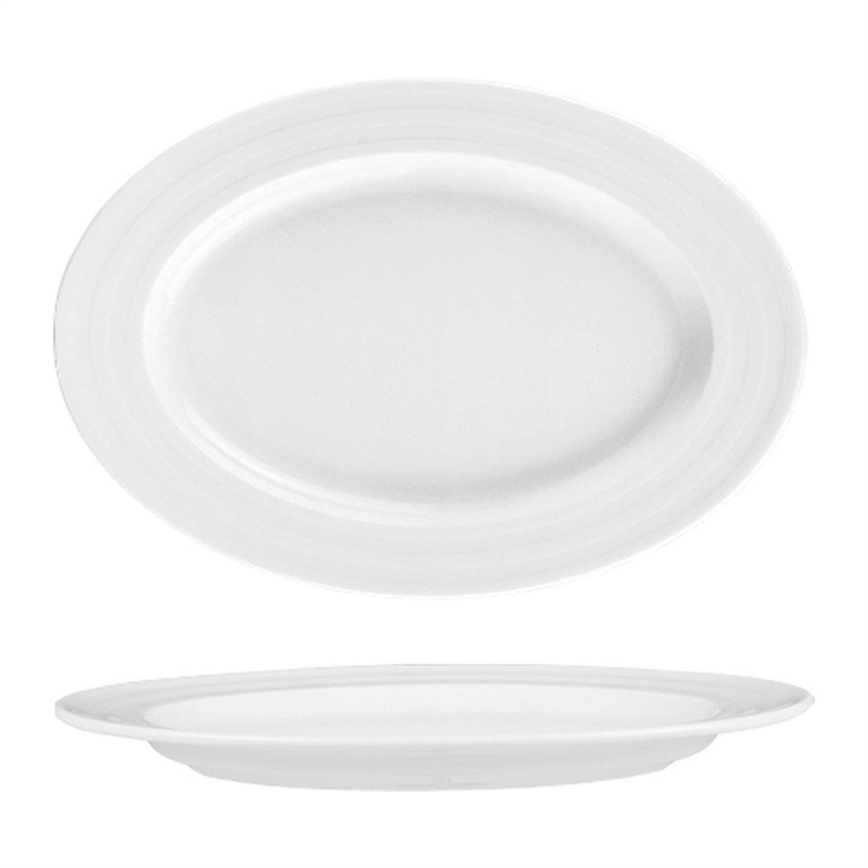 GÜRAL PORSELENLIZ 29 KYLizbon Otel-29 Cm Kayık Tabak - 6 Adet