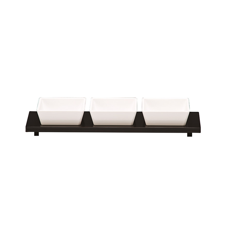 K-6006 Model Akrilik Standlı Melamin Çerezlik 3 Lü