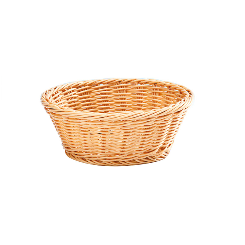 Küçük Yuvarlak Plastik  Ekmek Sepeti(Açık-Koyu)