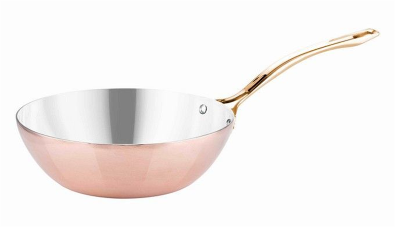Multi Metal Bakır Wok Tava