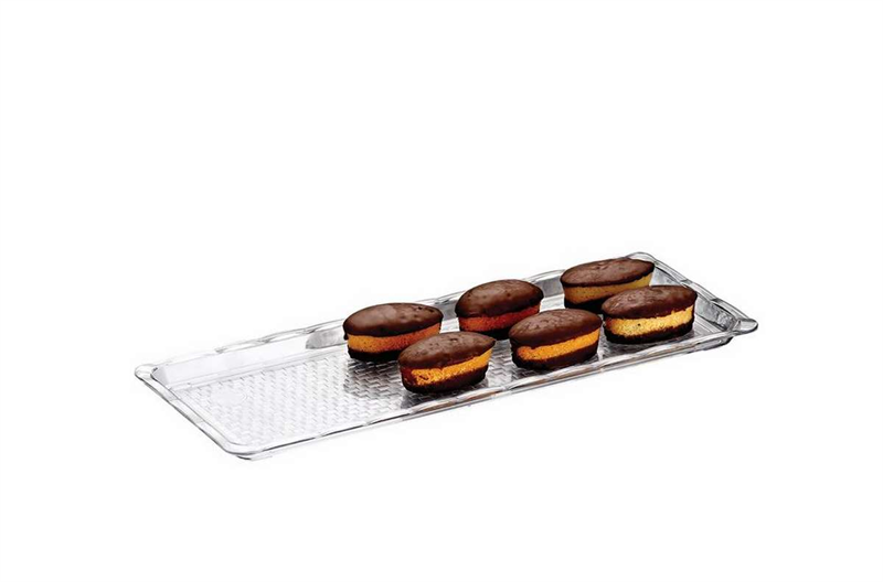 Policarbonat Pastane Teşhir Tepsi (10X30Cm)