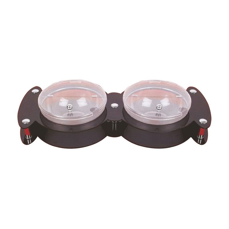 Polycarbonat Açılır Kapaklı Kaseli Akrilik Stand 2'Li 23 Cm