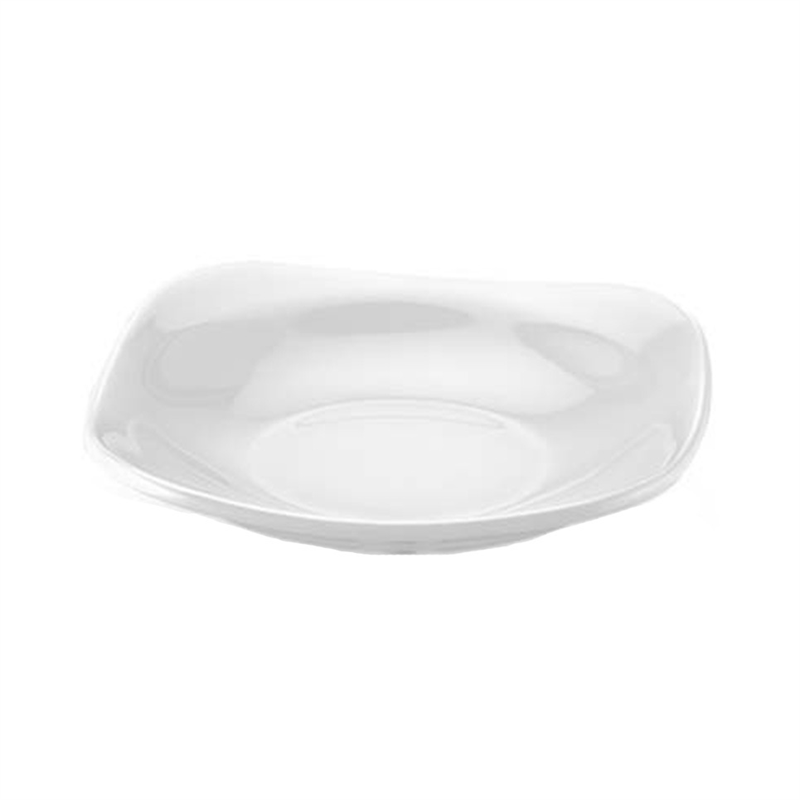 Thermoset Melamin Bergama Kare Çukur Tabak 24 cm - Adet