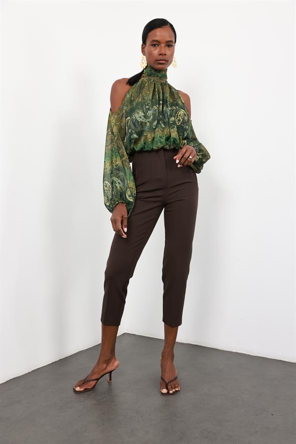 Acı Kahve Flatolu Pantolon 5113