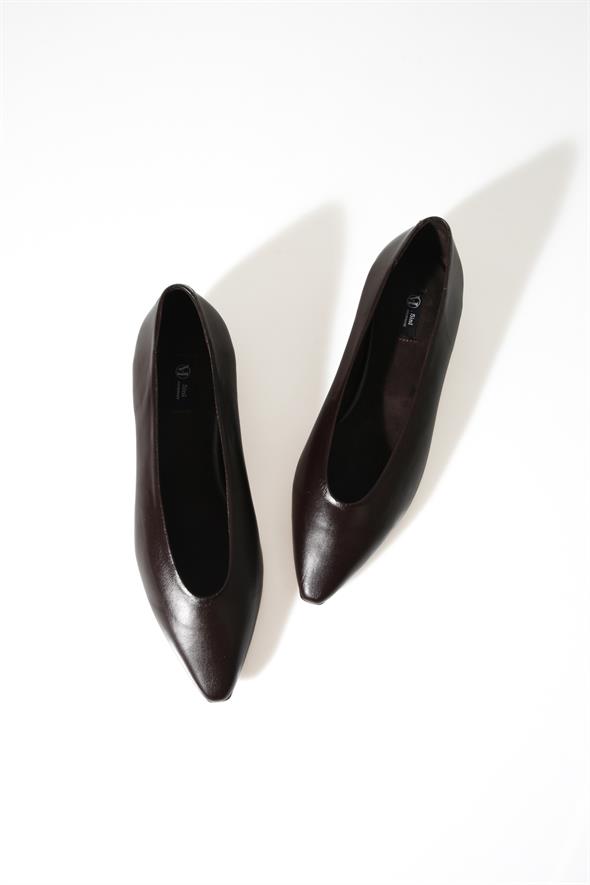 Acı Kahve Kuzu Derisi Babet 24005