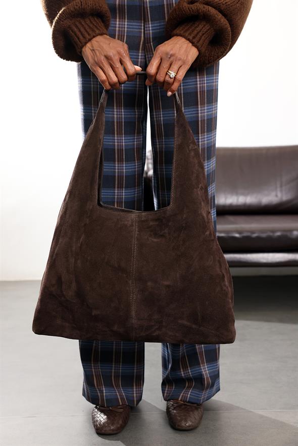 Acı Kahve Süet Palermo Çanta 7972