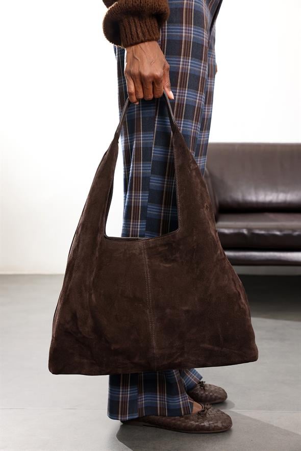 Acı Kahve Süet Palermo Çanta 7972