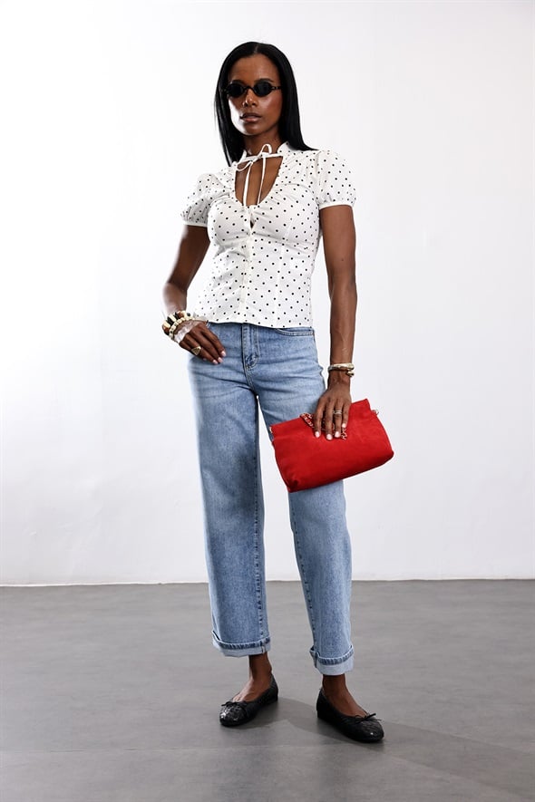 Açık Mavi Relaxed Fit Jean 26841