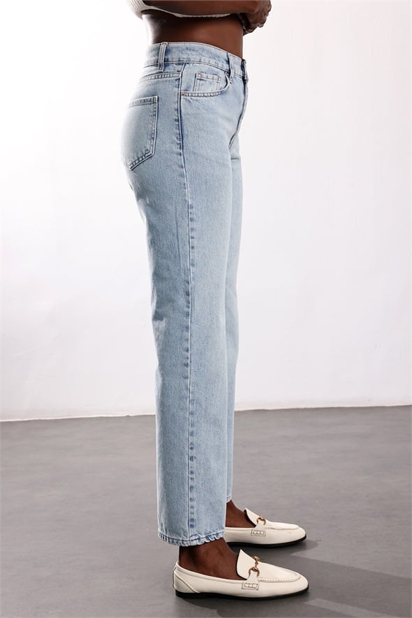 Açık Mavi Straight Fit Jean 0065
