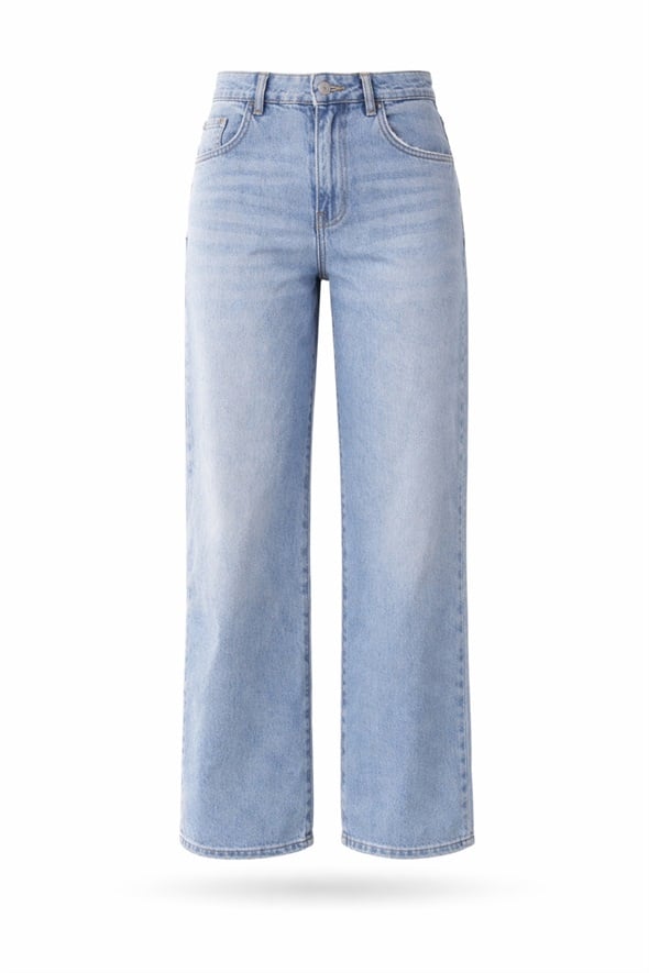 Açık Mavi Straight Fit Jean 25711