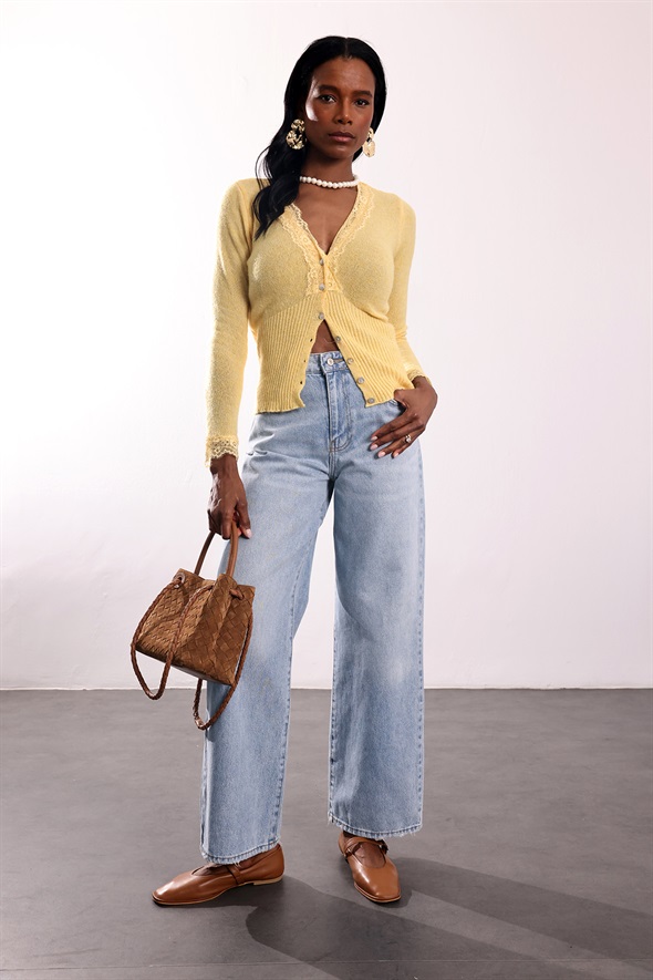 Açık Mavi Straight Fit Jean 25711