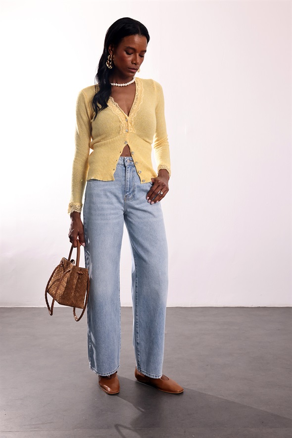 Açık Mavi Straight Fit Jean 25711