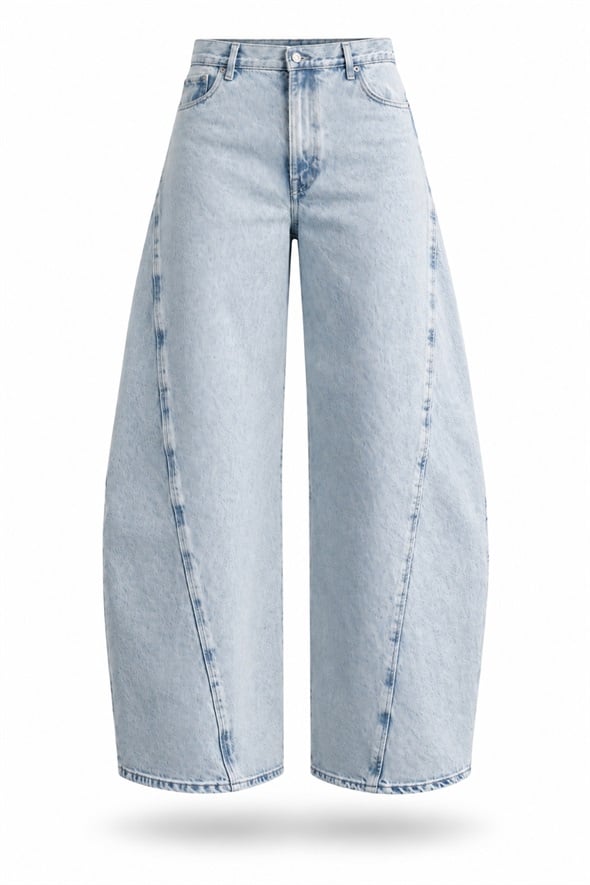 Açık Mavi Twist Relaxed Fit Jean 