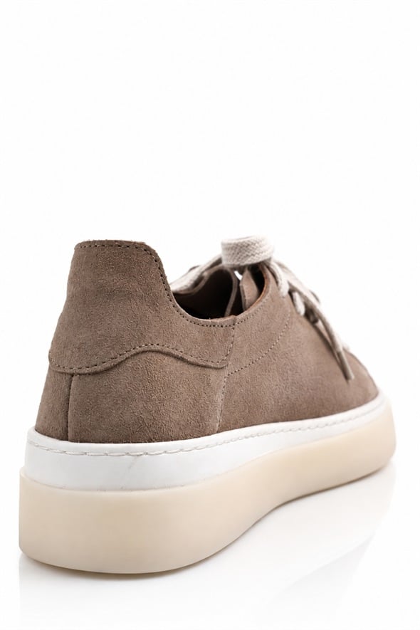 Açık Vizon Deri Sneaker 25210