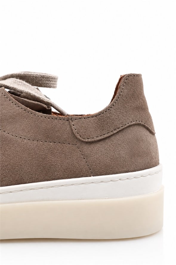 Açık Vizon Deri Sneaker 25210