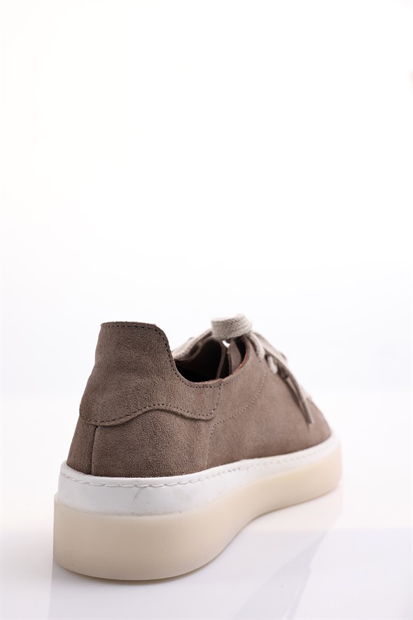 Açık Vizon Deri Sneaker 25210