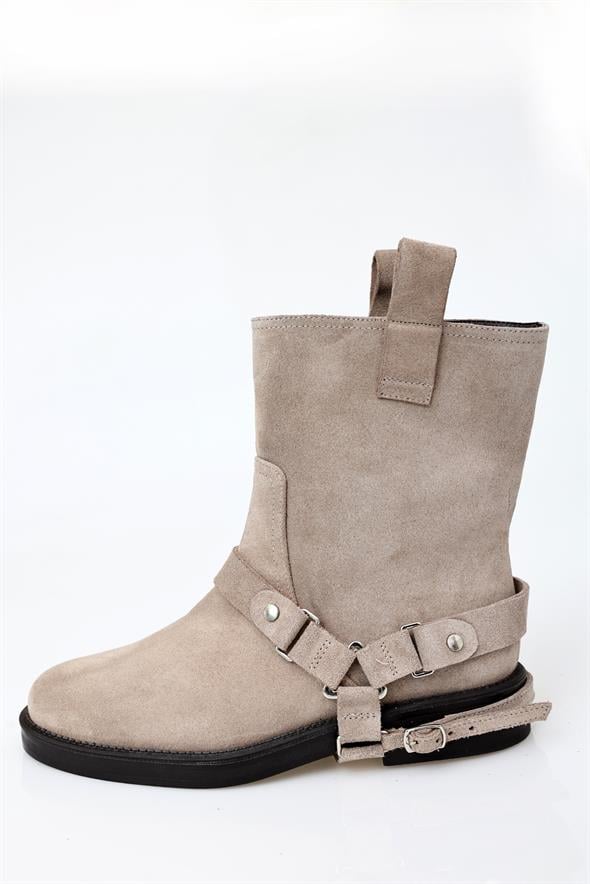 Açık Vizon Süet Binici Bot 125215