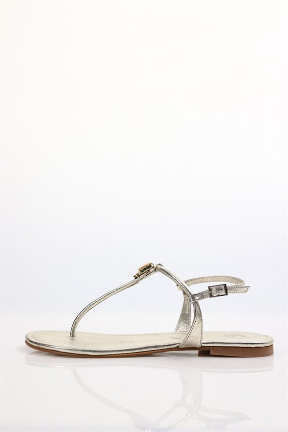 Altın Tek Taş Sandalet 26057