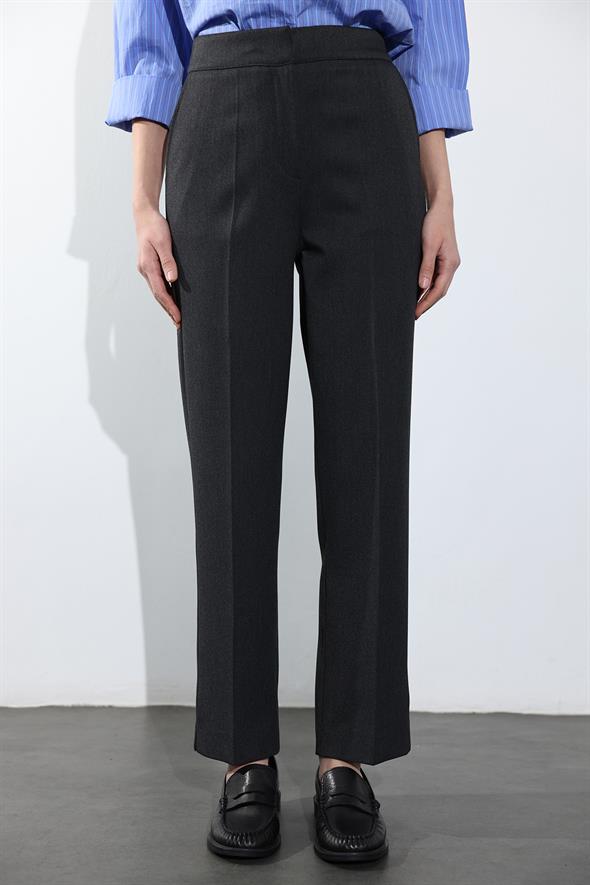 Antrasit Beli Lastikli Cigarette Pantolon 00191