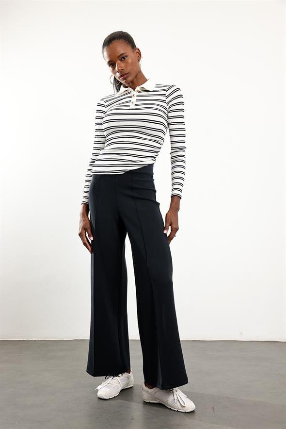 Antrasit Çimalı Modal Pantolon 