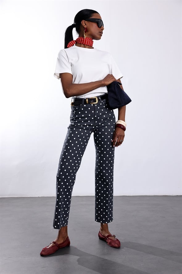 Antrasit Puantiyeli Boyfit Jean 102