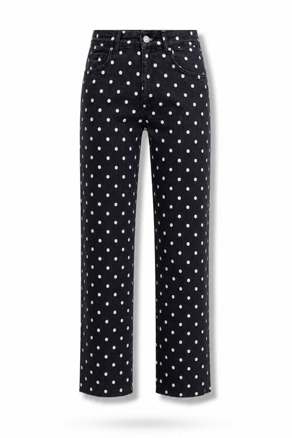 Antrasit Puantiyeli Boyfit Jean 102