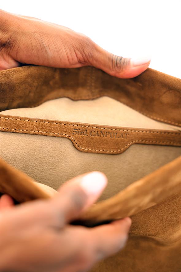 Bal Paris Süet Clutch Çanta 7981