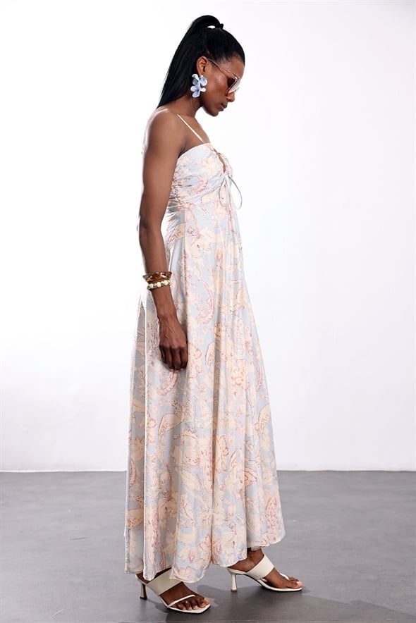 Bebe Mavi Askılı Maxi Elbise 580446