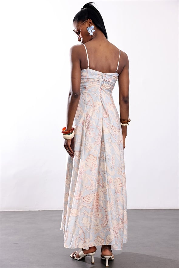 Bebe Mavi Askılı Maxi Elbise 580446