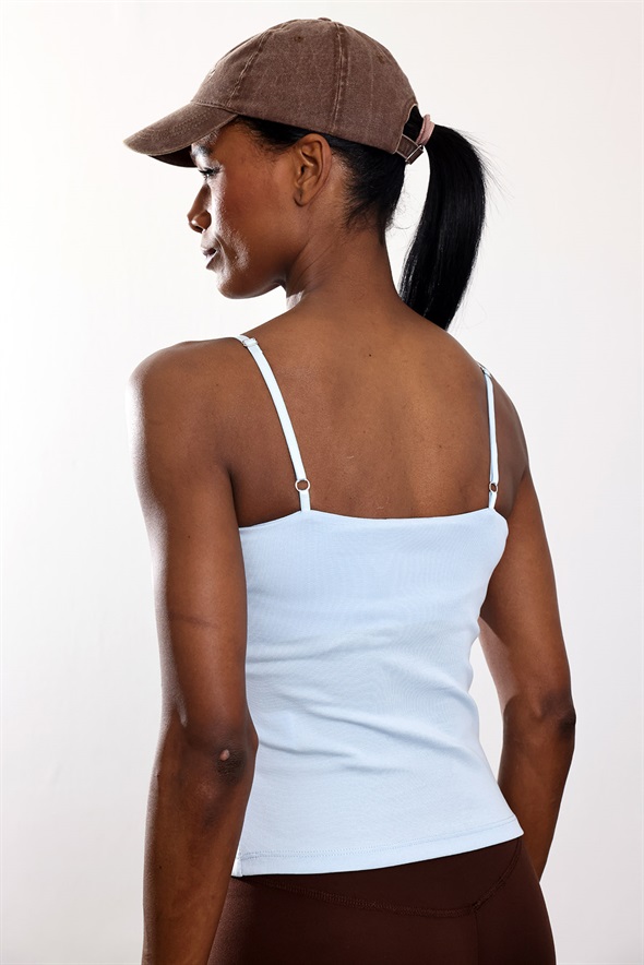 Bebe Mavi Ayarlanabilir Askılı Atlet 16128