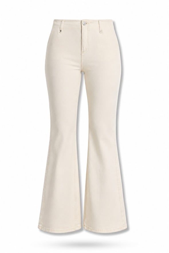 Bej Flare Jean 1033
