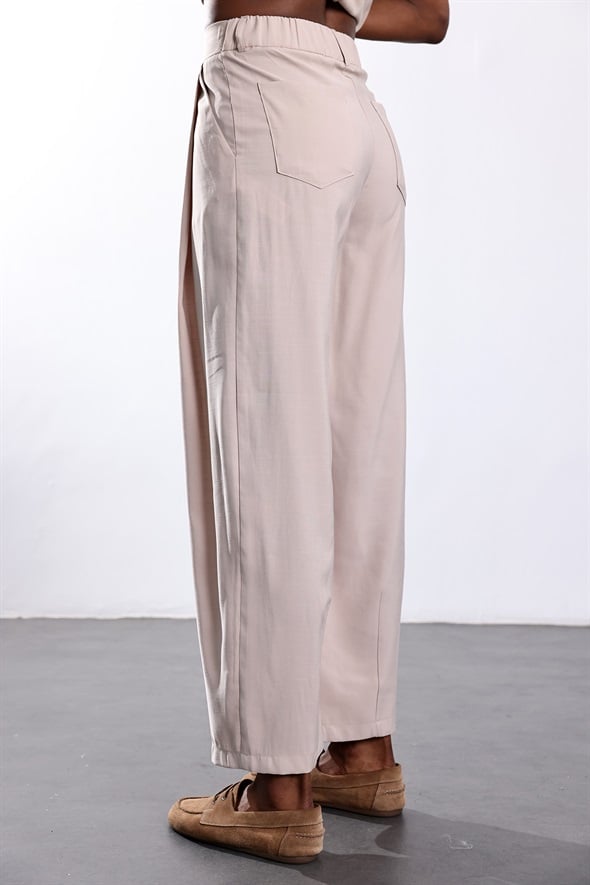 Bej Tensel Pantolon 17574