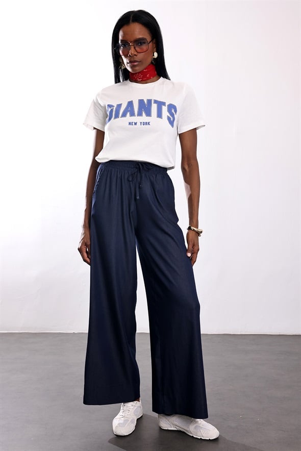 Beyaz Gıants Baskılı Tişört 