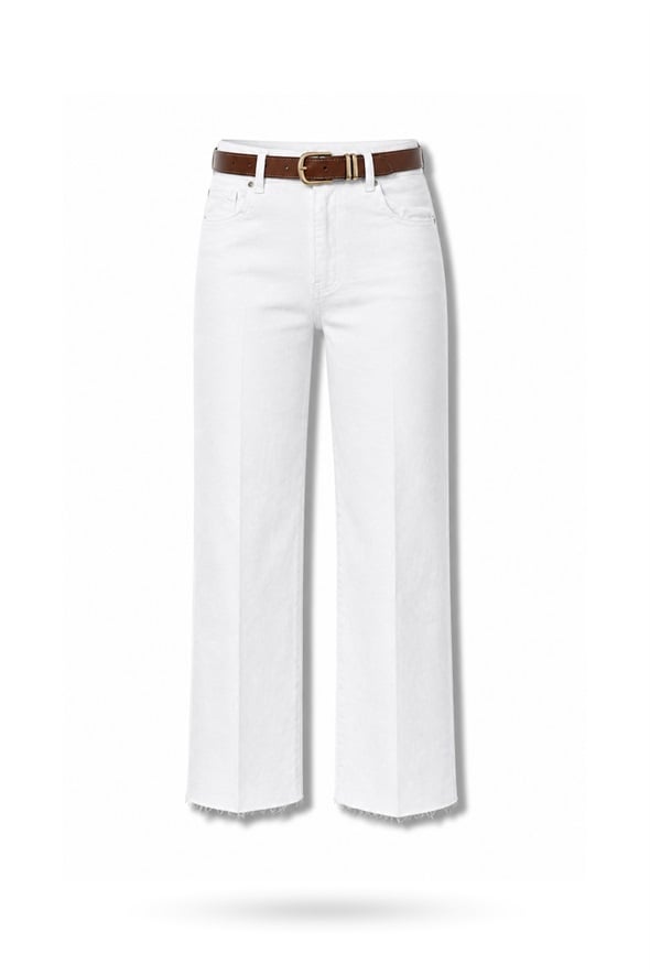 Beyaz Kemerli Boyfit Jean 102