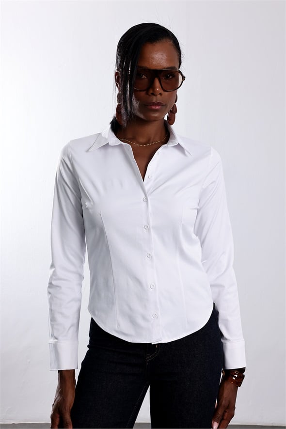 Beyaz Slim Fit Gömlek 4897