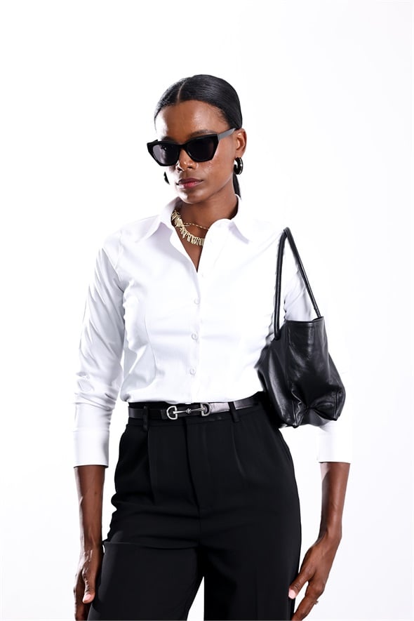 Beyaz Slim Fit Gömlek 4897