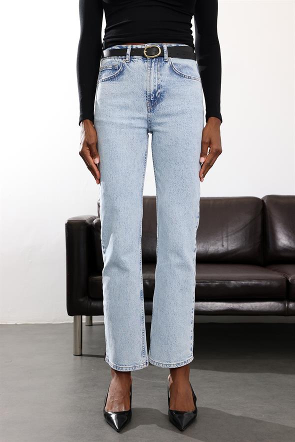 Buz Mavi Straight Fit Jean 