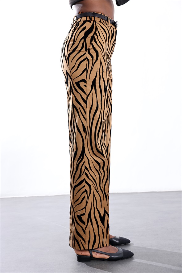 Camel Desenli Pantolon 
