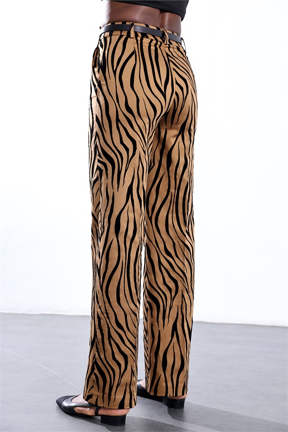 Camel Desenli Pantolon 