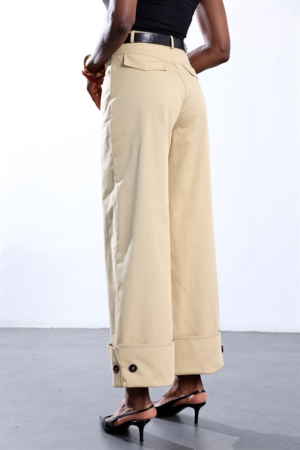 Camel Duble Paça Canvas Pantolon 1466