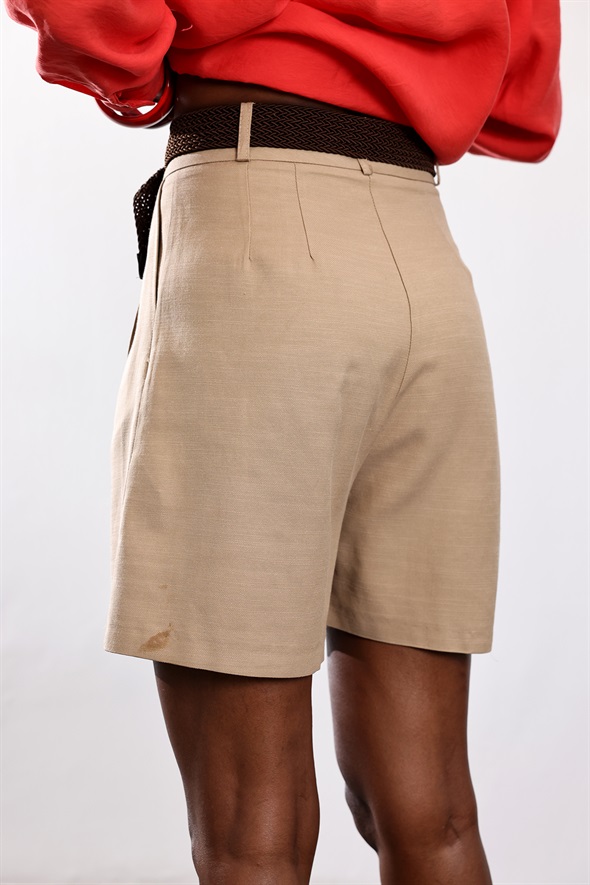 Camel Kemerli Bermuda Şort 9075