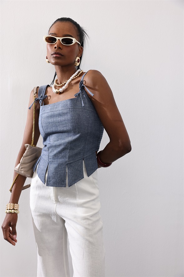 Denim Mavi Rosalie Büstiyer 