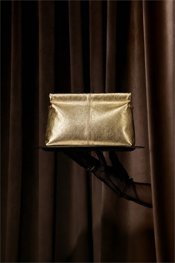 Dore Nice Deri Askılı Clutch Çanta 